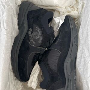 Black Chanel Sneakers